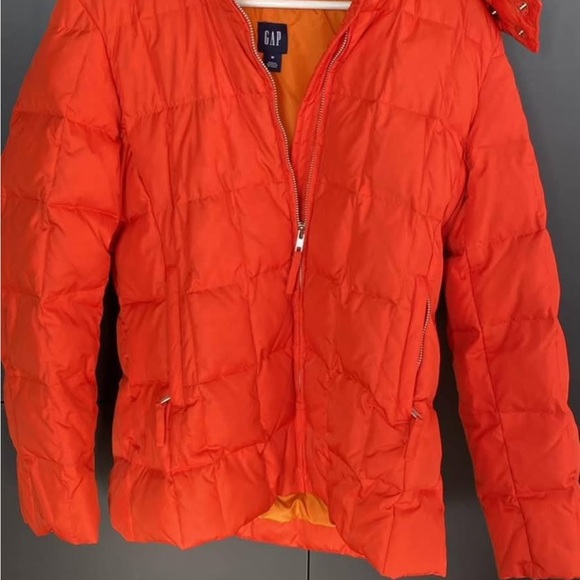 GAP Jackets & Blazers - GAP Orange Puffer Jacket